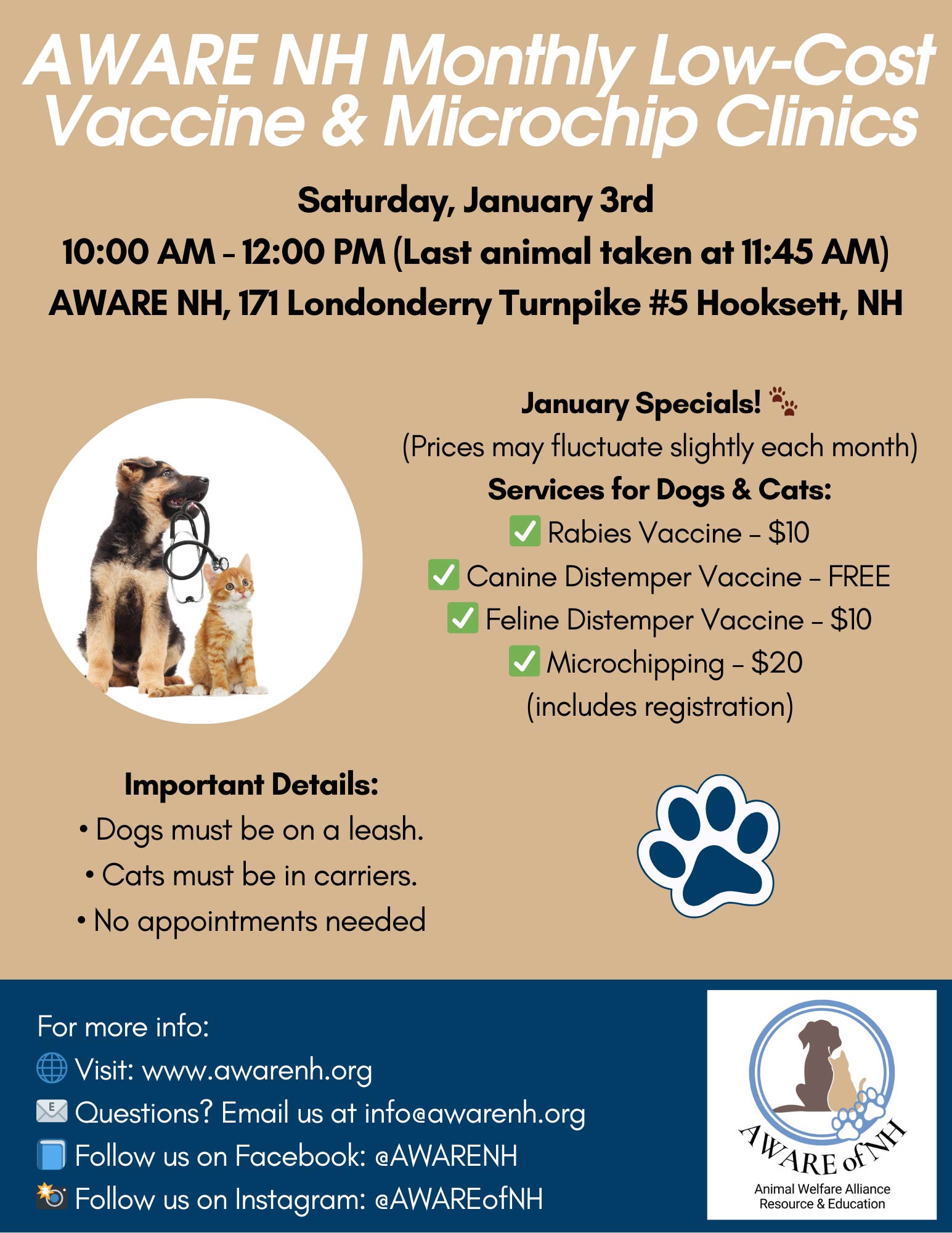 AWARE NH Vaccine Clinic