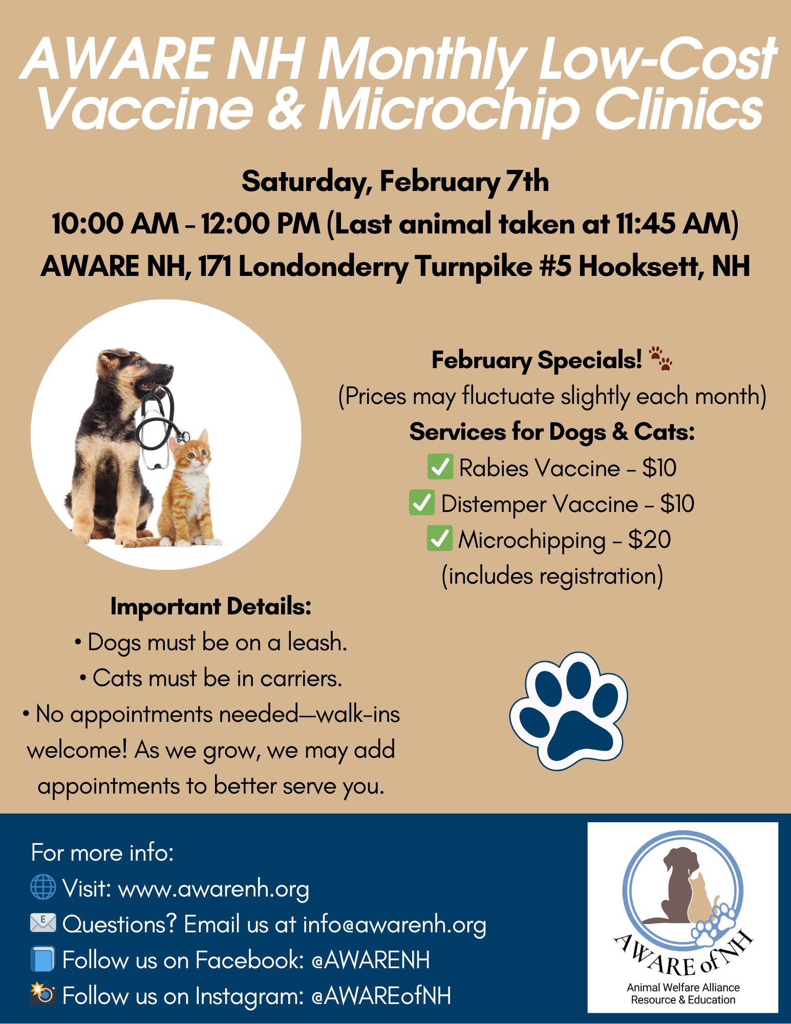 AWARE NH Vaccine Clinic